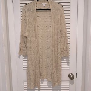 Crocheted sweater - plus size